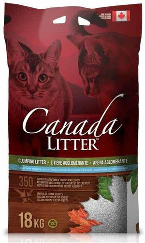 Arena Aglomerante Canada Litter 18kg Sanitario Gato 0