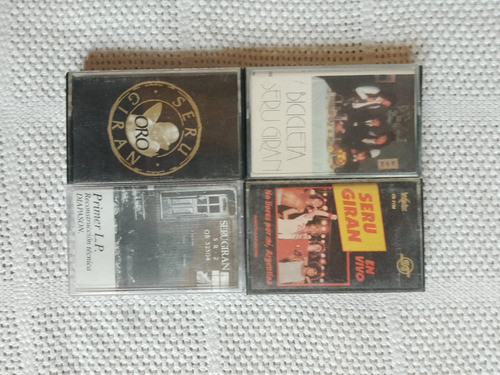 Lote De 4 Cassettes Originales De Musica De Seru Giran 0
