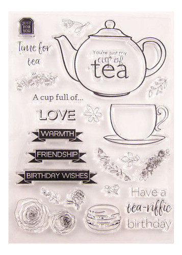 Set Sellos Silicona Plancha 15x10cm Tea Time 389 0
