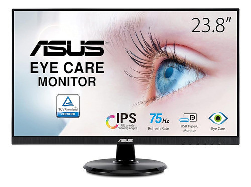 Monitor Asus 23.8 1080p (va24dcp) - Full Hd, Ips, 75hz, Usb- 1