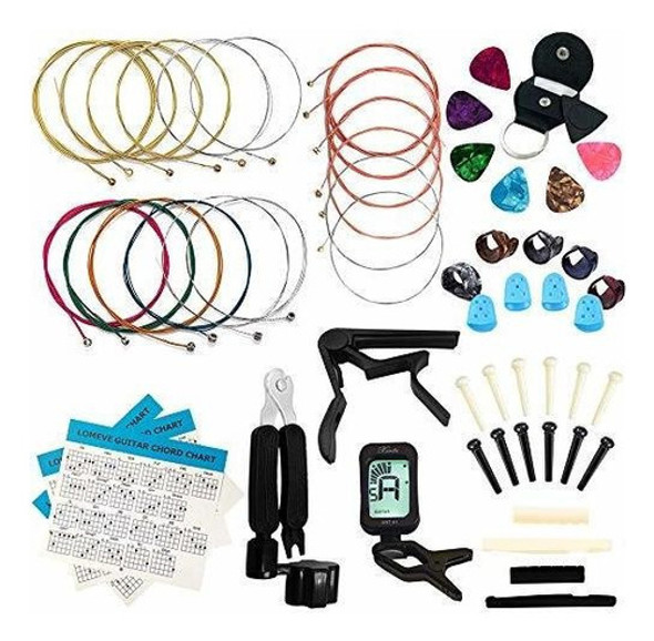 El Kit De Accesorios Para Guitarra Lomeve Incluye Cuerdas De 0