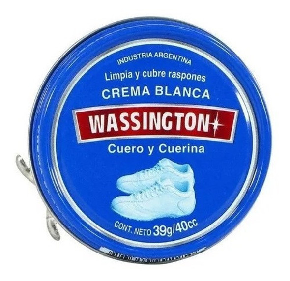 Crema Blanca Wassington X 39g Para Cuero Y Cuerina Kit X 12u 0 Crema Blanca Wassington X 39g Para Cuero Y Cuerina Kit X 12u 0
