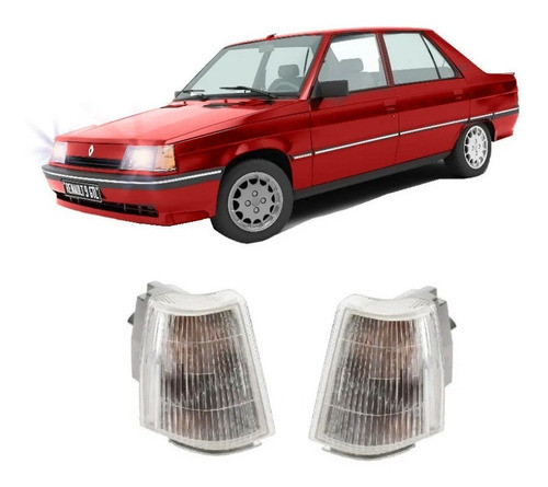 Juego Faro De Giro Renault 9 Delantero Guiñe Giño Acrilico 0