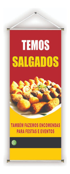 Faixa/banner Pronto Salgados Fa-204 30x70cm Arte Pronta 0 Faixa/banner Pronto Salgados Fa-204 30x70cm Arte Pronta 0