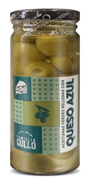 Aceituna Verde Rellena Con Queso Azul Famiglia Gullo 330g X2 1