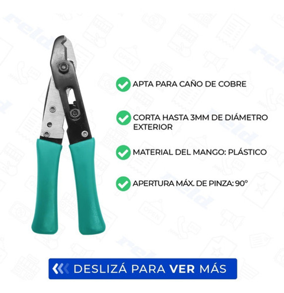 Pinza Corta Capilar Apta Refrigeracion 1