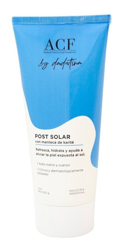 Acf By Dadatina Camuflaje Uv Crema Post Solar Hidratante 0
