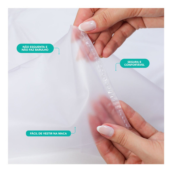 Capa Para Maca Transparente Impermeável 190 X 70 X 12 1