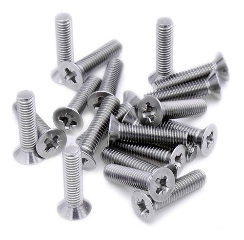 25 X Tornillo Metal M3x8mm Phillips Avellanado Itytarg 0