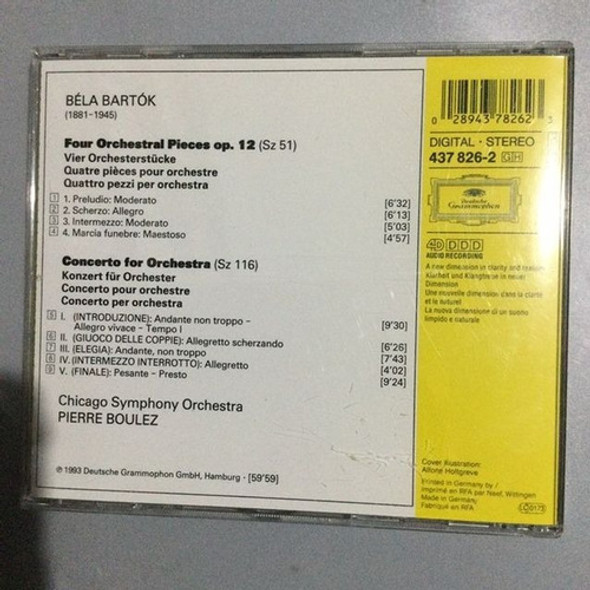 Orquesta Sinfónica Chicago Boulez - Bartók Concerto-cd Kktus 1 Orquesta Sinfónica Chicago Boulez - Bartók Concerto-cd Kktus 1