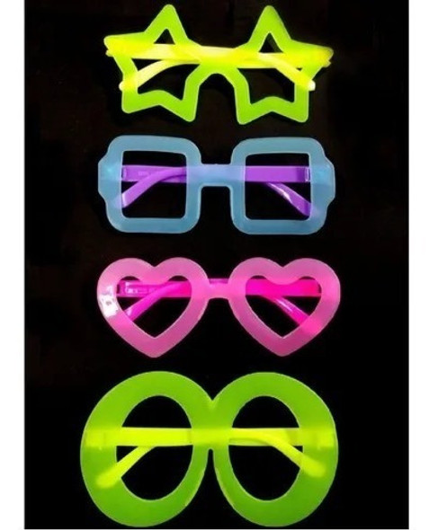 Anteojos Fluo Lentes X 48 Unidades Cotillon Carioca Fluor 1