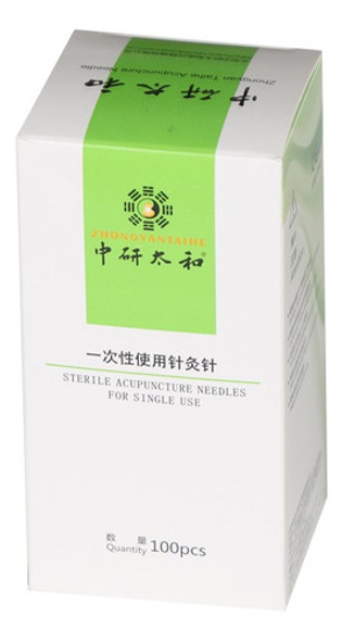Agujas Acupuntura Zhongyan 0,25 X 30mm. Caja 100 Unidades 0