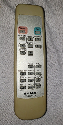 Controle Remoto Sharp Sum-3 Aar6 Projetor Para Projetor 0