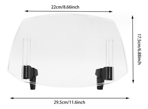 Defletor De Vento Para Motocicleta, Capa Transparente 1 Defletor De Vento Para Motocicleta, Capa Transparente 1