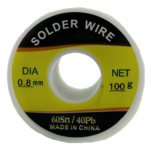 Estaño Rollo 60/40 0.8mm 100gr Para Electrónica 1