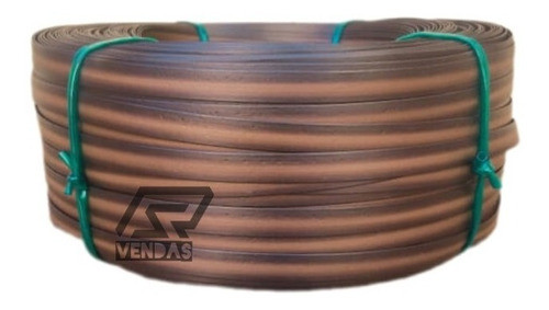 Junco Síntético Rattan Fita 15mm Rolo 300m Argila 1