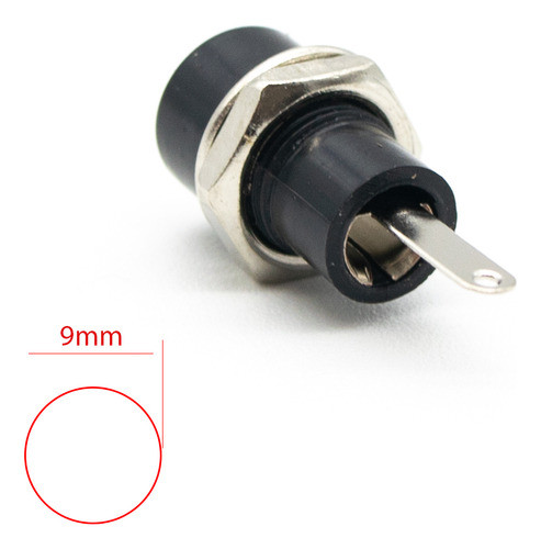 2 Conectores Jack Hembra Banana Chasis Negra (9mm) 1