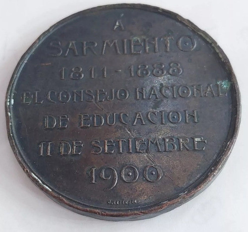 Medalla A Sarmiento El Consejo Nacional De Educación - 145 1
