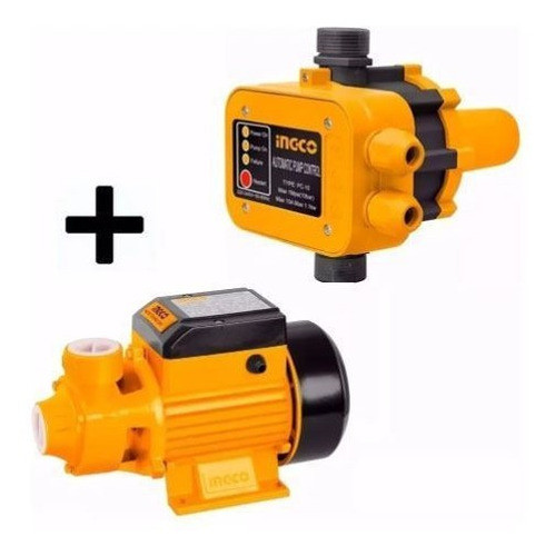 Kit Bomba Agua Periferica 1 Hp + Automático Ingco Ideal Casa 0