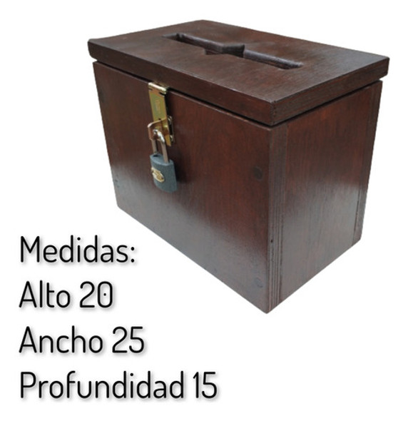 Cofre De Madera Con Candado 1