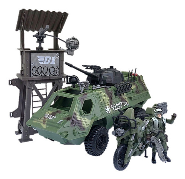 Soldaditos Grandes Articulados Set Militar Juego De Guerra 0