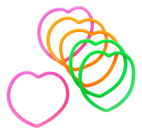 Pulsera Infantil Silicona Corazon Regalo Souvenir Bolsita X6 0