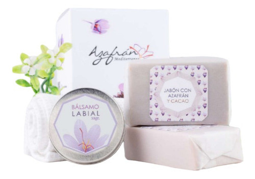 Set De Regalo De Productos De Azafrán( Jabón , Bálsamo Labia 0