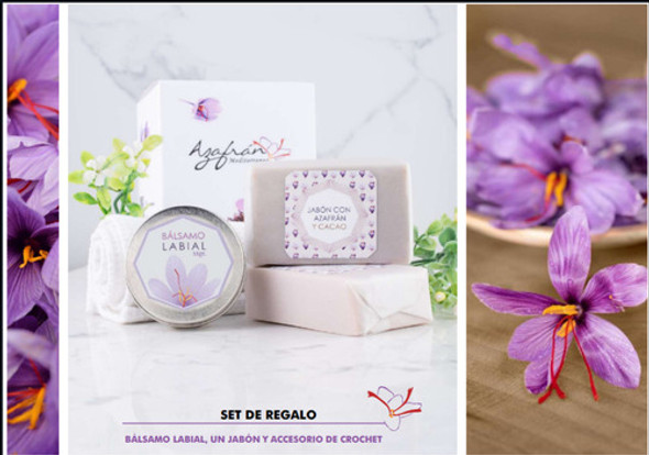 Set De Regalo De Productos De Azafrán( Jabón , Bálsamo Labia 1