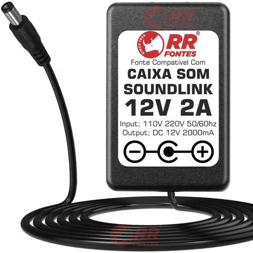 Fonte Carregador Caixa Som Bluetooth Soundlink Mini 12v 1