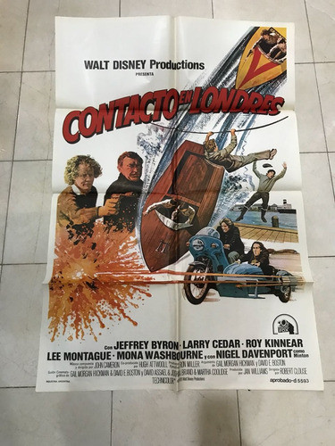 Afiche De Cine Original ,contacto En Londres. Walt Disney- 0