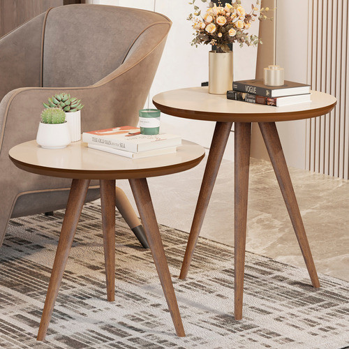 Kit Conjunto Mesa Star Off/fjó Pés Palito Retrô Decoração 1