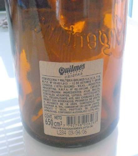 Botella Quilmes Aniversario 115 Años!!! Pompeya/v Crespo 1