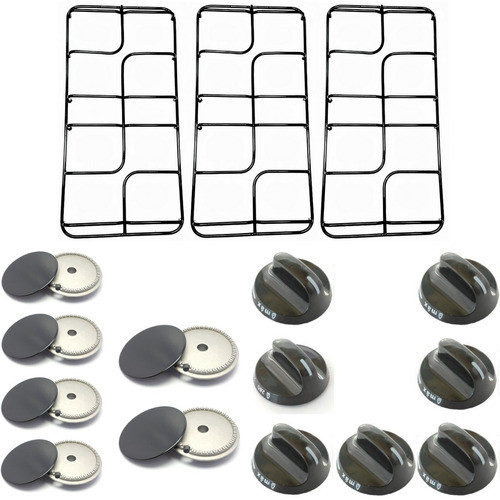 Kit 6 Bocas + Botoes + Trempe Fogão Eletrolux 76sm 0