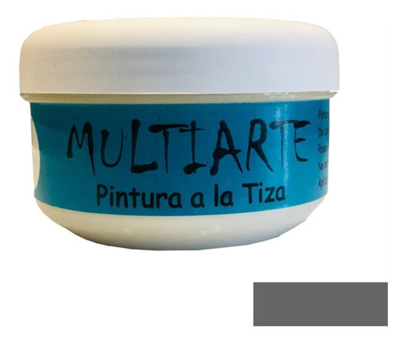 Pintura A La Tiza Chalk Paint Multiarte Gris Oscuro 200ml 0