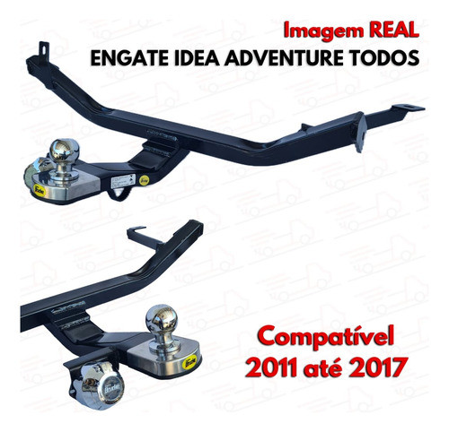Engate Reboque Fixo Fiat Idea Adventure 2006 Até 2016 -700kg 1