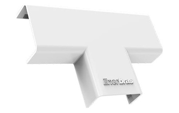 Kit 6 Tê Branco Conexão Emenda Para Canaleta 20x10 Enerbras 1