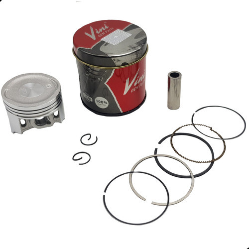 Kit Pistão Anéis Standard Vini Biz 110i 2016 Em Diante 0