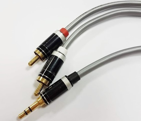 Cable Mini Plug Stereo A 2 Rca 2,5 Metros Premium Puresonic. 0