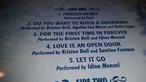 Frozen The Songs Kristen Anderson Lopez Vinilo Lp Cerrado Us 1
