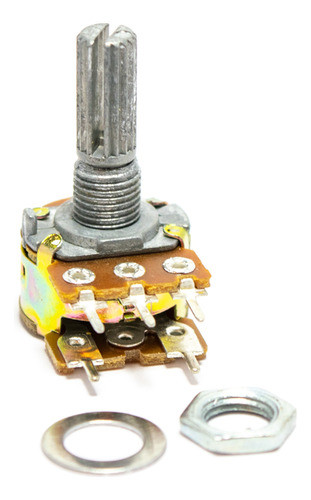 2 Potenciometros Con Llave Logaritmico (16mm) 1k A1k 0
