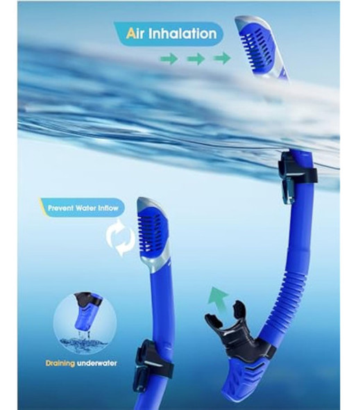 Snorkeling Gear For Adults, Kwambiri Dry-top 1