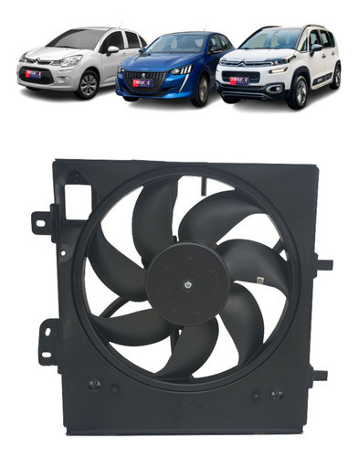 Ventoinha Com Defletor Do Radiador C3 E C3 Aircross 1.5 1.6 0
