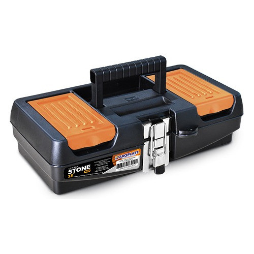 Caixa Maleta Pro 13 Stone Multiuso Com Fecho Aço Arqplast 0