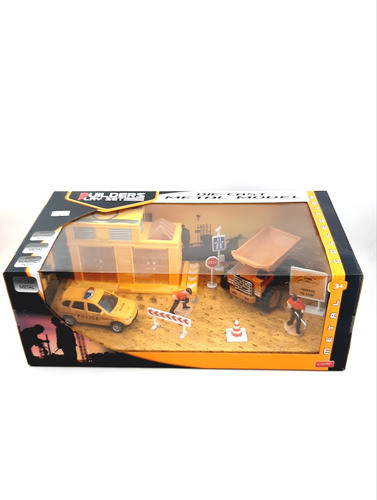 Diorama Set Construcción Die Cast 10 Piezas 0