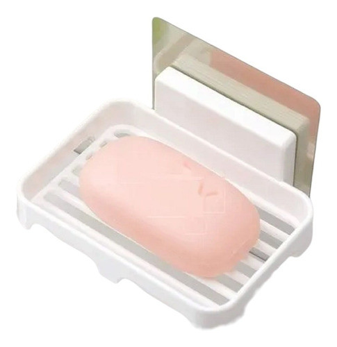 Jabonera Moderna De Baño Ducha Lavamano Con Adhesivo 1