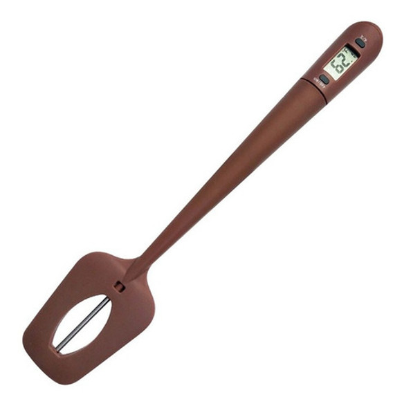 Espatula Silicona  32cm Con Termómetro Chocolate Repostería 0