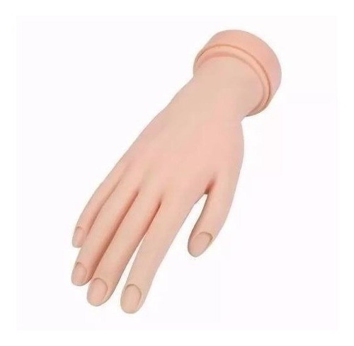 Mão Postiça Para Manicure Silicone Unhas De Gel Treino Dedo 1