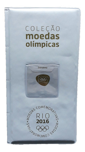 Álbum Para Moedas Comemorativas Olimpíadas Rio 2016 Branco 0