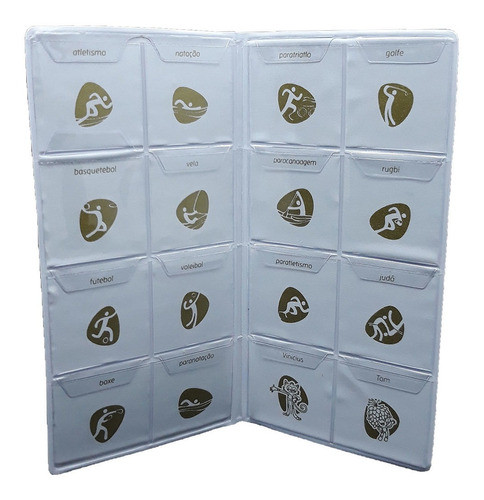 Álbum Para Moedas Comemorativas Olimpíadas Rio 2016 Branco 1