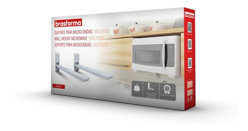 Soporte Para Horno O Micro-ondas  Brasforma Sbr 3.8  Blanco 0